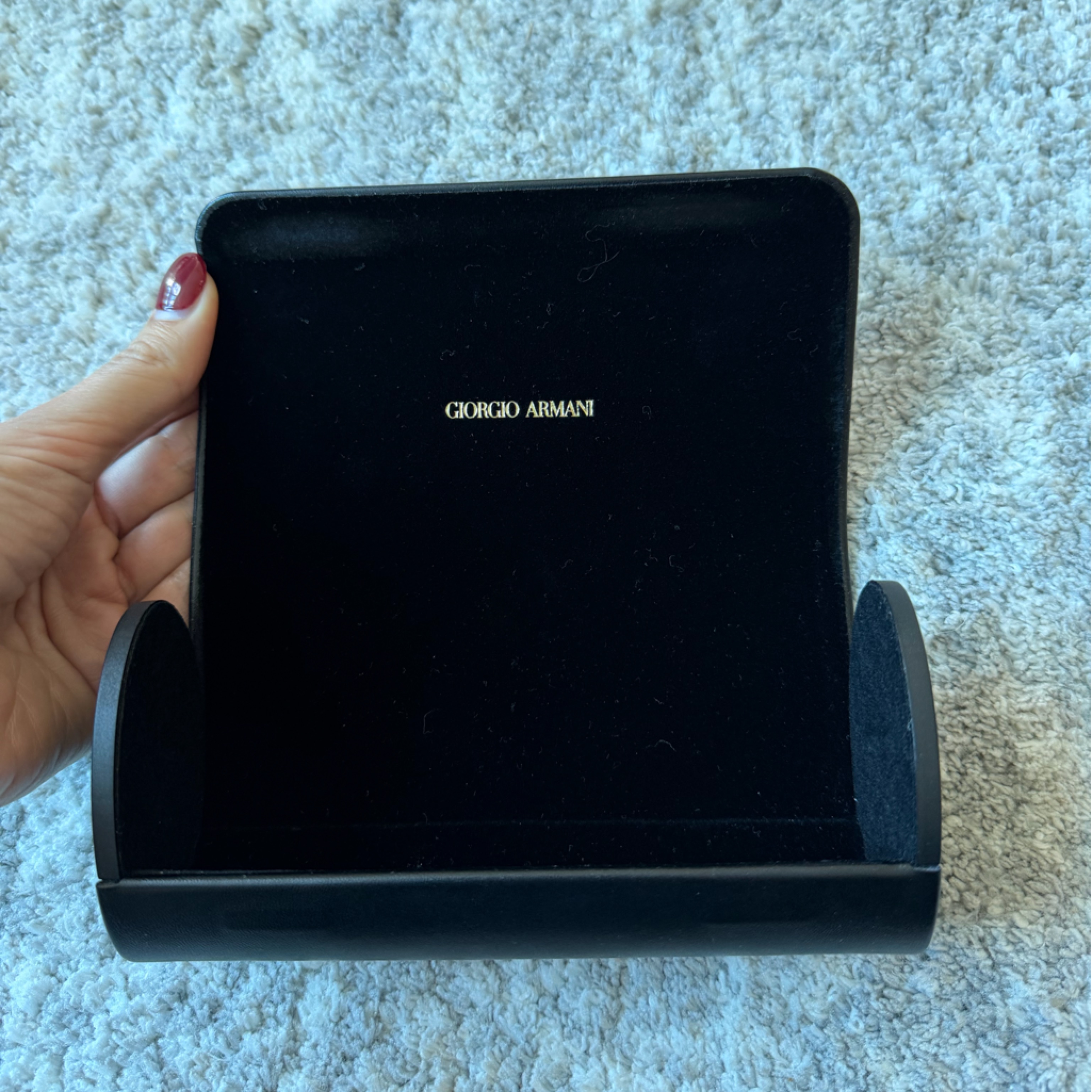 Giorgio Armani Black Velvet Eyewear Case
